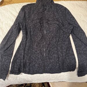 Stylish Black Patterned Women's Jacket